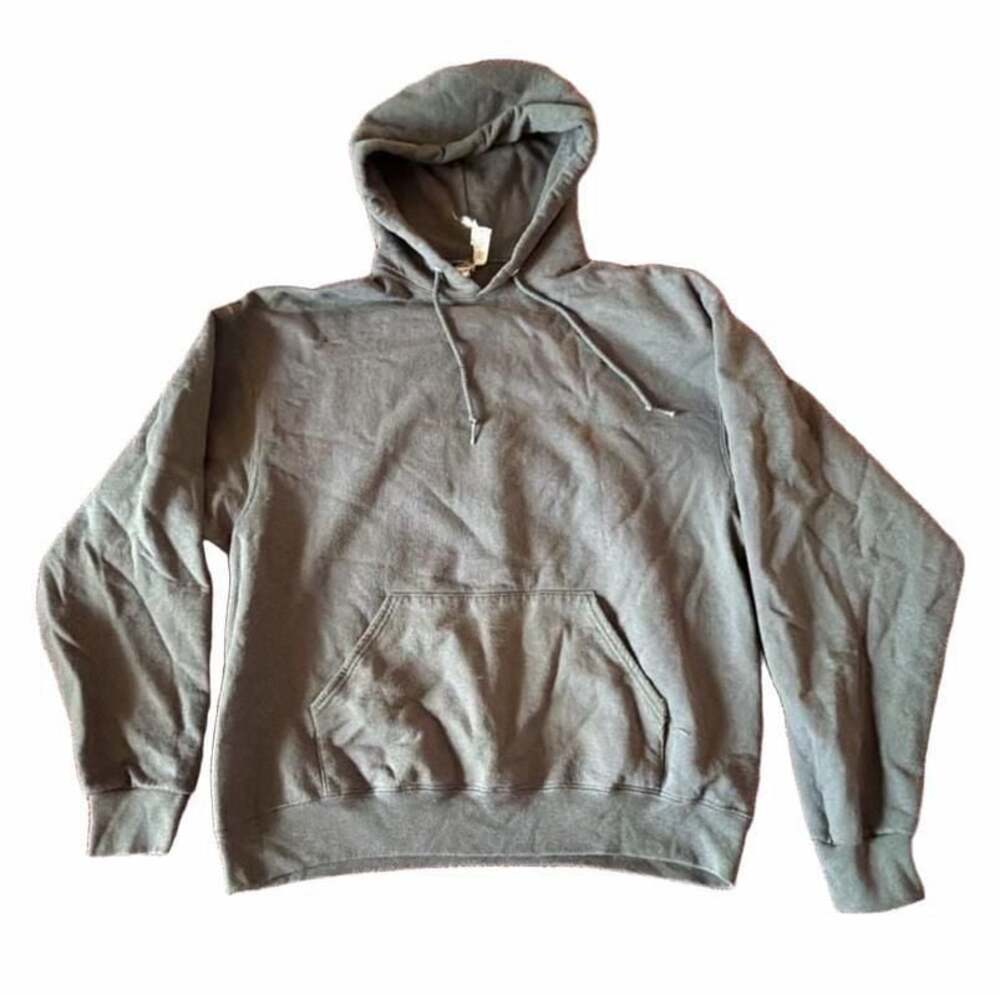 Nublend Jerzees Fleece Hooded Sweatshirt Gray XL